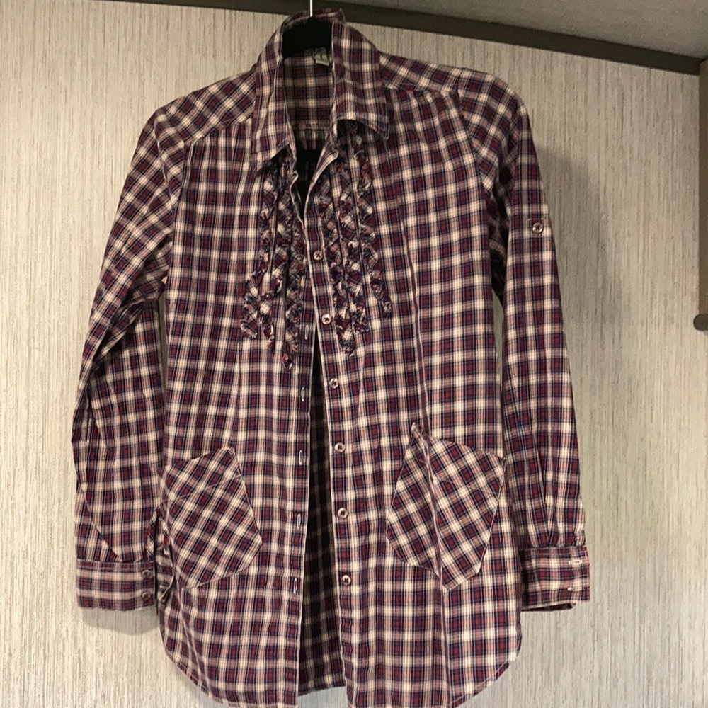 Plaid button down